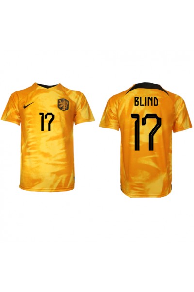 Fotbalové Dres Holandsko Daley Blind #17 Domácí Oblečení MS 2022 Krátký Rukáv